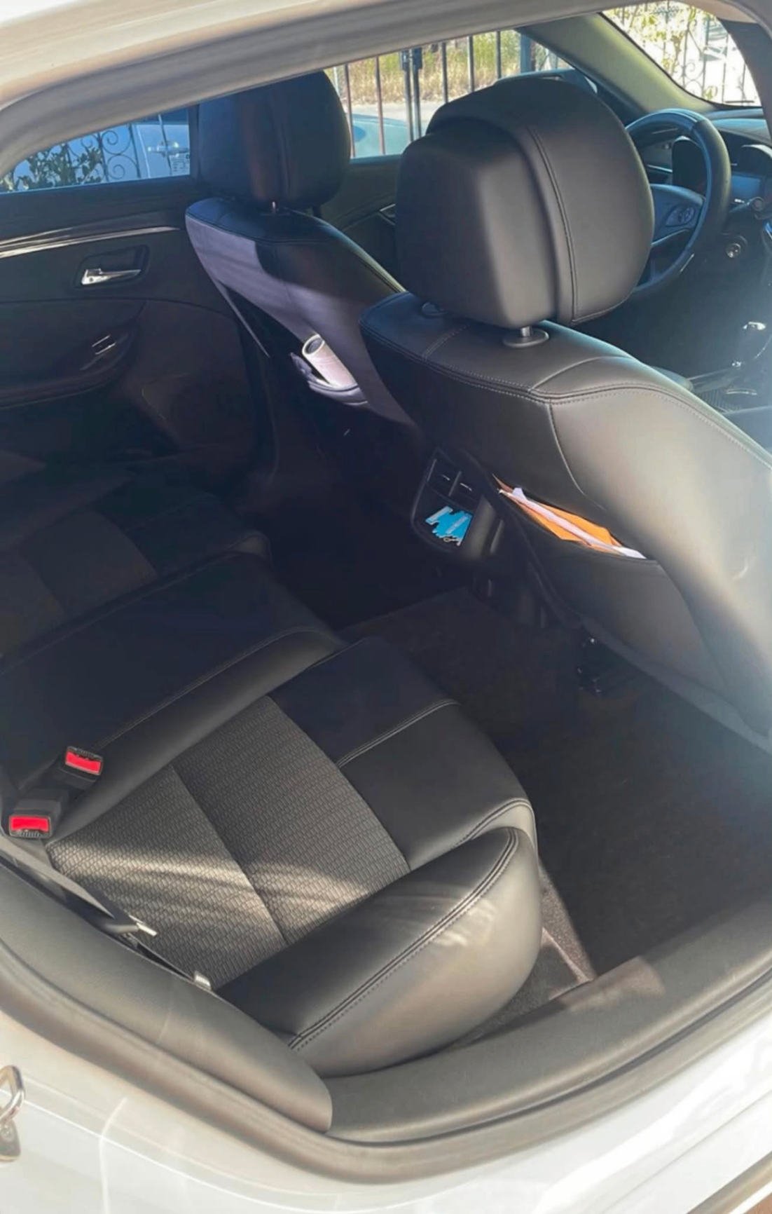 Rear seats after deep interior detail