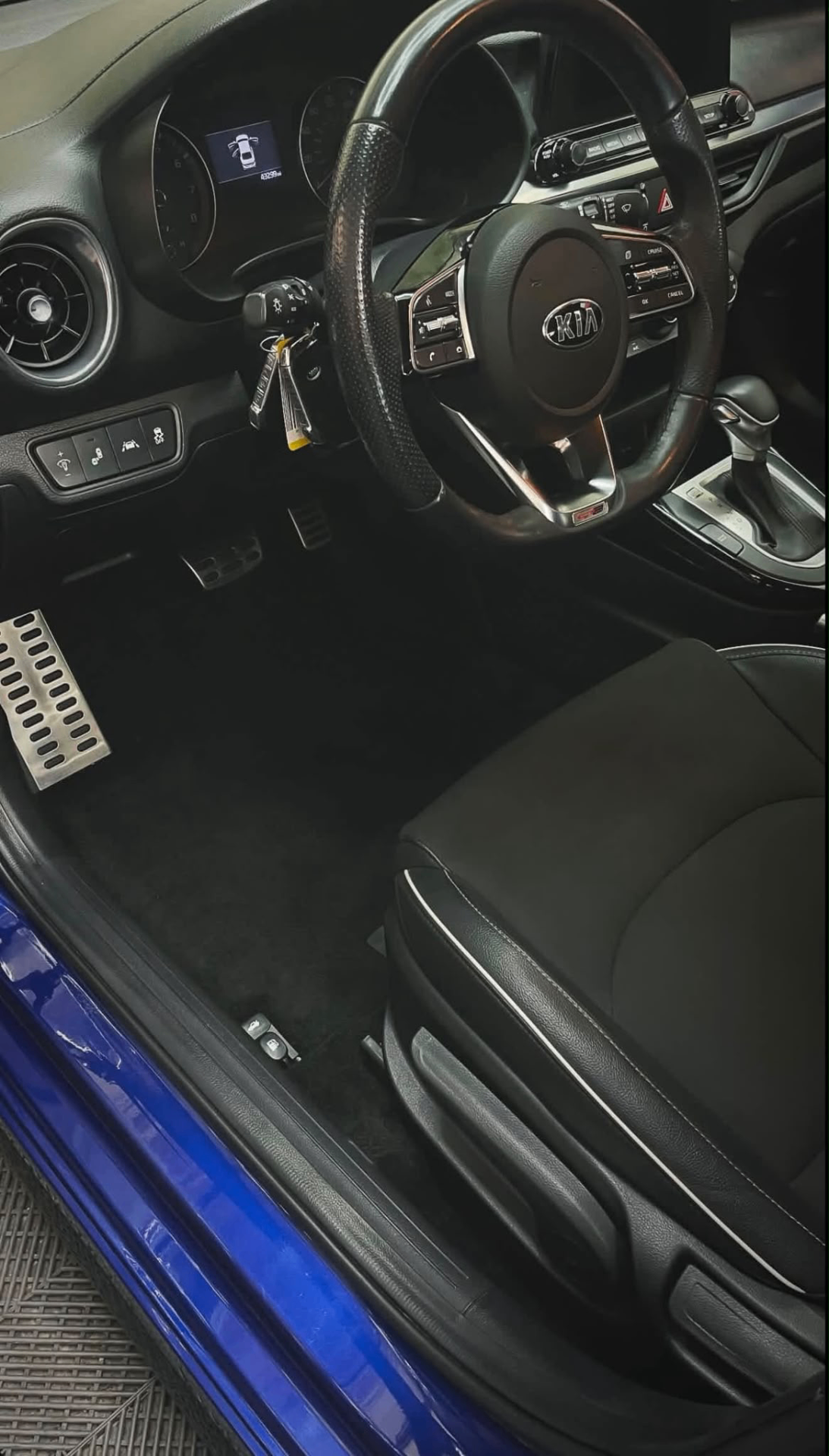 Deep cleaned Kia driver floor and seats